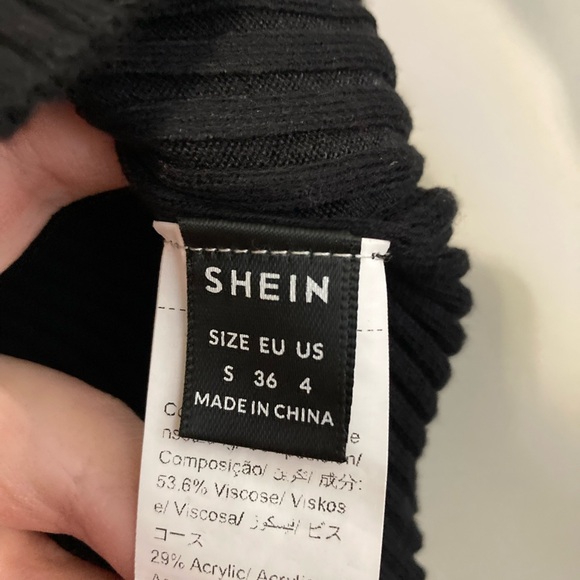 SHEIN Black Ribbed Crop Top - Picture 4 of 4